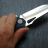 Складной нож Messerkonig Darkstalker Mini Slim V2 Silver Twill DSFms02 - Складной нож Messerkonig Darkstalker Mini Slim V2 Silver Twill DSFms02