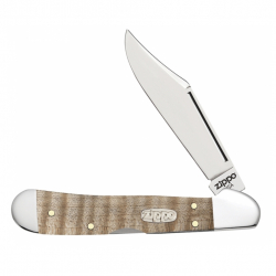 Нож перочинный Natural Curly Maple Mini CopperLock + зажигалка 207 ZIPPO 50621_207